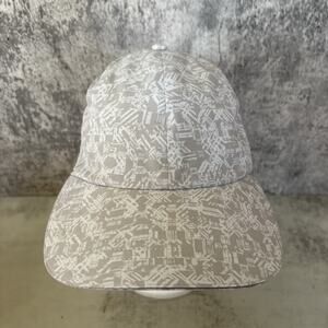 Lululemon Athletic Hat Adjustable Cap White Gray Packable Women’s